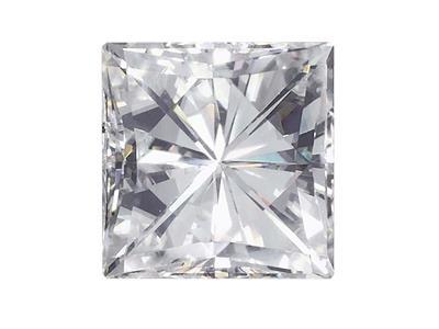 Moissanit, Quadratisch, 5,5 mm, 0,91 ct, Diamantersatz 1,00 ct, Sehr Gute Qualität - Standard Bild - 1