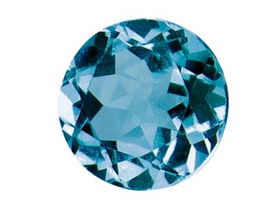 Behandelter London Blue Topas, 5mm Rund