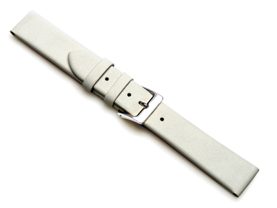 Uhrenarmband Aus Kalbsleder Weiß, 18 MM - Standard Bild - 1