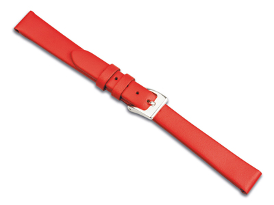 Uhrenarmband Aus Kalbsleder In Rot,18 MM - Standard Bild - 1