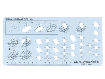 Vorlage Für Technisches Schmuckdesign Von Flachen Ringschienen - Standard Bild - 1