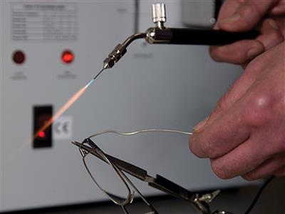 Blauer Brenner Für Mikrofackel Aquaflame - Standard Bild - 3