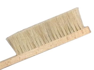 Tischhandbürste, 5-reihig, Lg22 Cm,weiße Borsten, Gerader Stiel - Standard Bild - 2