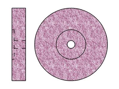 Schleifscheibe Aus Feinem Korund, Korngroße: Mittel, Abmessungen 16 X 3 Mm, Nr. 767, Busch - Standard Bild - 1