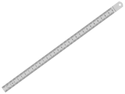 Flexibles Lineal Aus Matt Verchromtem Stahl, 30 Cm