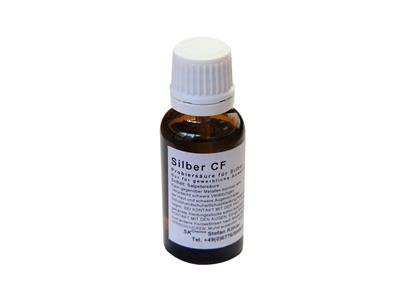 Säureflasche Silber Mit Schraubverschluss - Standard Bild - 1