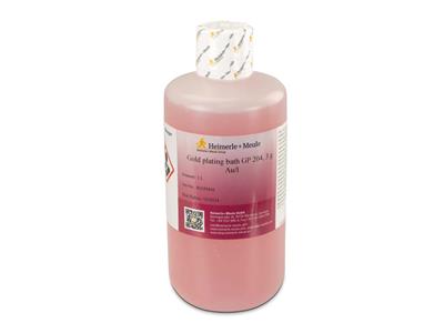 Gebrauchsfertiges Vergoldungsbad Gp204, Gelbgold, Heimerle Meule, 1 Liter 5  G Gold - Standard Bild - 1