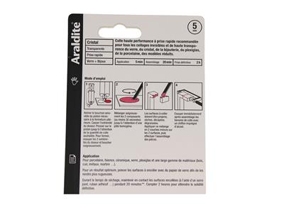 Araldite Cristal Klebstoff, Härtet Aus In 5 Minuten, 24 Ml Spritze - Standard Bild - 5