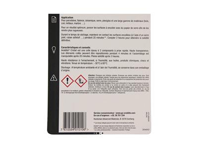 Araldite Cristal Klebstoff, Härtet Aus In 5 Minuten, 24 Ml Spritze - Standard Bild - 6