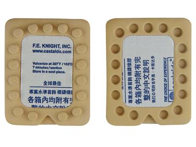Gummiform White Label Vorvulkanisiert, 70 X 84 X 19 Mm, Castaldo, Packung Mit 10 - Standard Bild - 1