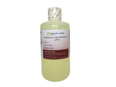 Gebrauchsfertiges Palladiumbad, 1 Liter 3  G Pd - Standard Bild - 1