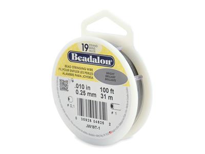Stahldraht Mit Nylonmantel 0,25 Mm,9,20 M Spule, Beadalon - Standard Bild - 1