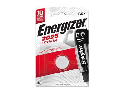 Knopfzelle Cr2025 Lithium, Blister Mit 1 Zelle, Energizer - Standard Bild - 1