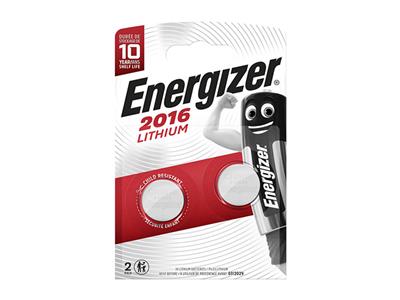 Knopfzelle Cr2016 Lithium, Blisterpackung Mit 1 Batterie, Energizer - Standard Bild - 1