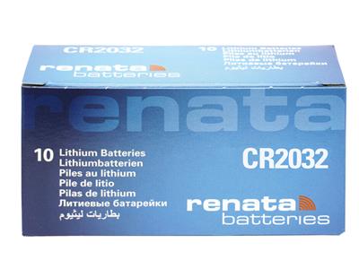 Knopfzelle Cr2032 Lithium 3v, 10er Pack, Renata