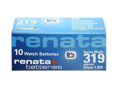Knopfzelle 319 Silberoxid, 1,55v, Packung Mit 10, Renata - Standard Bild - 1