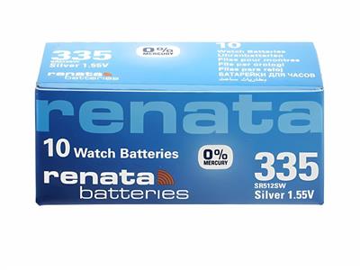 Knopfzelle 335 Silberoxid, 1,55v, Packung Mit 10, Renata - Standard Bild - 1