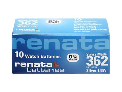 Knopfzelle 362 Silberoxid, 1,55v, Packung Mit 10, Renata
