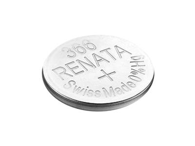 Knopfzelle 366 Silberoxid, 1,55v, 10er Pack, Renata - Standard Bild - 3