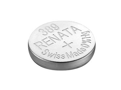 Knopfzelle 389 Silberoxid, 1,55v, 10er Pack, Renata - Standard Bild - 3