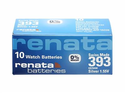 Knopfzelle 393 Silberoxid, 1,55v, Packung Mit 10, Renata - Standard Bild - 1