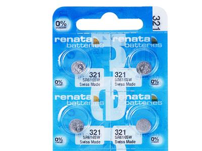 Knopfzelle 321 Silberoxid, 1,55v, Packung Mit 10, Renata - Standard Bild - 2