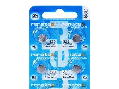 Knopfzelle 329 Silberoxid, 1,55v, 10er-blisterpackung, Renata - Standard Bild - 2