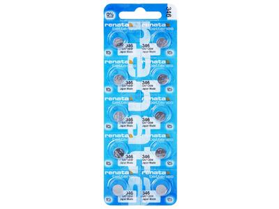 Knopfzelle 346 Silberoxid, 1,55v, Packung Mit 10, Renata - Standard Bild - 1