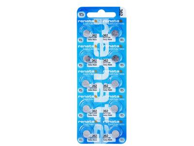 Knopfzelle 362 Silberoxid, 1,55v, Packung Mit 10, Renata - Standard Bild - 1