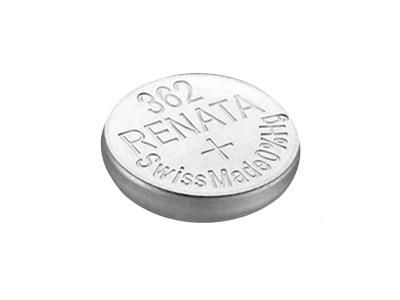 Knopfzelle 362 Silberoxid, 1,55v, Packung Mit 10, Renata - Standard Bild - 3