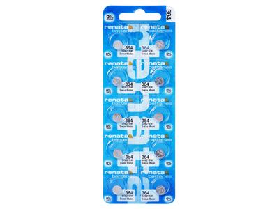 Knopfzelle 364 Silberoxid, 1,55v, Blisterpackung Mit 10, Renata - Standard Bild - 1