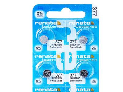 Knopfzelle 377 Silberoxid, 1,55v, Blister Von 10, Renata - Standard Bild - 2