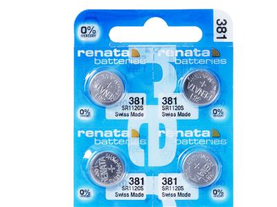 Knopfzelle 381 Silberoxid, 1,55v, Packung Mit 10, Renata - Standard Bild - 2