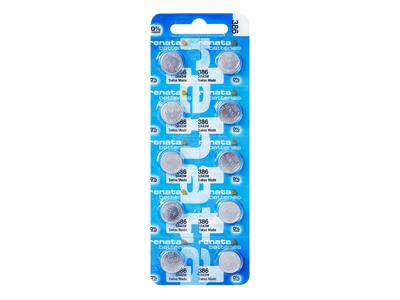 Knopfzelle 386 Silberoxid, 1,55v, 10er-blister, Renata - Standard Bild - 1