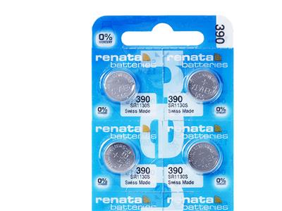 Knopfzelle 390 Silberoxid, 1,55v, Packung Mit 10, Renata - Standard Bild - 2