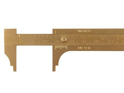 Messschieber Aus Messing, 8 Cm - Standard Bild - 2