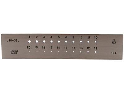 Formziehplatte 20 Löcher Nr. 124, Schneeflocke Von 1,00 Bis 3,50 Mm, Joliot