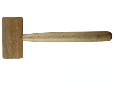 Gummihammer Aus Buche 50 Mm, Tonnenform - Standard Bild - 1