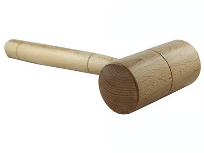 Gummihammer Aus Buche 50 Mm, Tonnenform - Standard Bild - 3