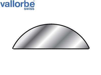 Halbrunde Nadel-feile Nr. 2402, 200mm G0, Vallorbe - Standard Bild - 2