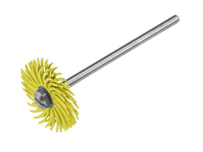 Schleifscheibe Gelb Auf Dorn Montiert, Durchmesser 19 Mm, Hartes Korn,hatho - Standard Bild - 1