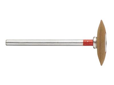 Schleifstein Mit Korund, Elastischer Bindung, Linse, Korn 240, 17 X 2,5 Mm, Nr. 7 Hp, Hatho - Standard Bild - 1