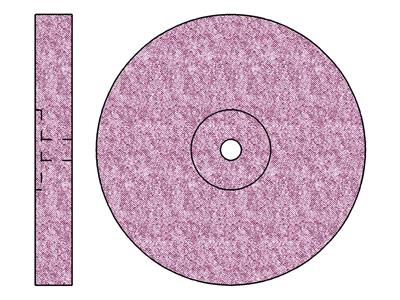 Schleifscheibe Aus Feinem Korund, Korngroße: Mittel, Abmessungen 22 X 3 Mm, Nr. 777, Busch - Standard Bild - 1