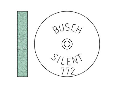 Siliciumcarbid-schleifscheibe, Mittelkornig, 19 X 3 Mm, Nr. 772, Busch - Standard Bild - 3