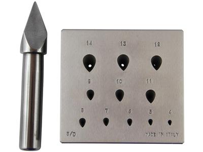 Fassung In Tropfenform Von 4 Bis 14mm, Winkel 17° - Standard Bild - 2