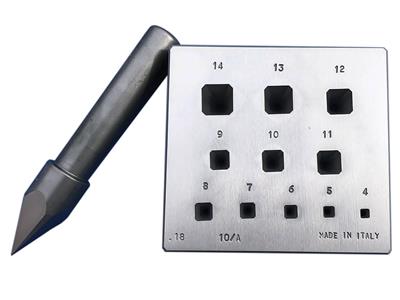 Fassung Abgestumpftes Quadrat Von 4bis 14 Mm, Winkel 17°. - Standard Bild - 1