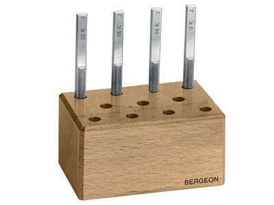 Sortiment Von 4 Toucheaux Auf Sockel, Bergeon - Standard Bild - 2