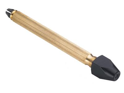 Quadratische Morellenzange, Messing, Länge 11 Cm