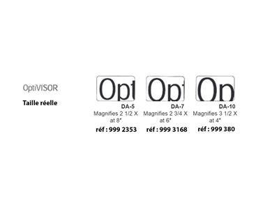 Ersatzgläser Für Optivisor Binokulare Stirnlupen, Vergrößerung X2,75 - Standard Bild - 2