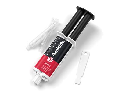 Araldite Rapide Klebstoff, Härtet In 5 Minuten Aus, 24 Ml Spritze - Standard Bild - 2